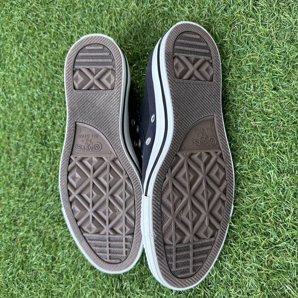 Converse Chuck Taylor All Star Black Slip On Low Top Sneakers Mens 6 Womens 8 - Picture 6 of 8